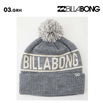 BILLABONG/ビラボン レディース ニット帽 PONPON JQ BEANIE 2024 FALL BE014-910 ポンポン 女性用 防寒 ニットキャップ ビーニー ロゴ 帽子 おしゃれ【メール便発送 24FW-02】