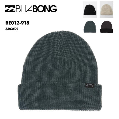 BILLABONG/ビラボン メンズ ニット帽 ARCADE 2024 FALL BE012-918 男性用 シンプル ニットキャップ ビーニー ロゴ おしゃれ 帽子 防寒 リブ編み アクリル【メール便発送 24FW-02】