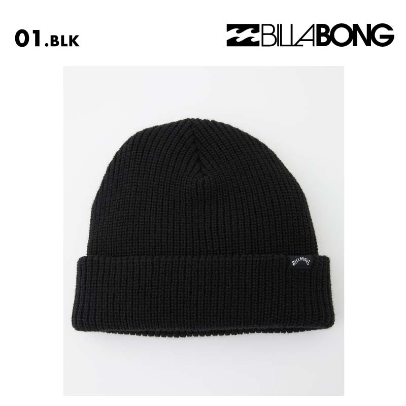 BILLABONG/ビラボン メンズ ニット帽 ARCADE 2024 FALL BE012-918 男性用 シンプル ニットキャップ ビーニー ロゴ おしゃれ 帽子 防寒 リブ編み アクリル【メール便発送 24FW-02】