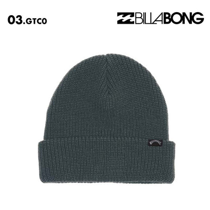 BILLABONG/ビラボン メンズ ニット帽 ARCADE 2024 FALL BE012-918 男性用 シンプル ニットキャップ ビーニー ロゴ おしゃれ 帽子 防寒 リブ編み アクリル【メール便発送 24FW-02】