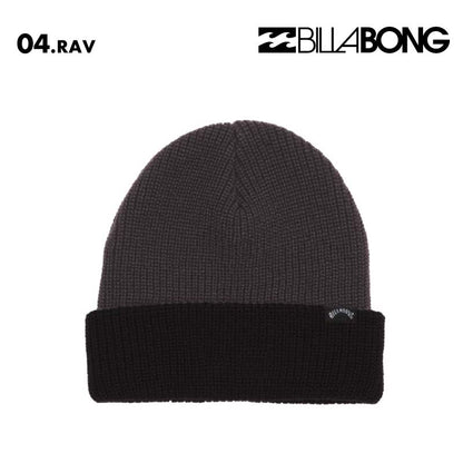 BILLABONG/ビラボン メンズ ニット帽 ARCADE 2024 FALL BE012-918 男性用 シンプル ニットキャップ ビーニー ロゴ おしゃれ 帽子 防寒 リブ編み アクリル【メール便発送 24FW-02】