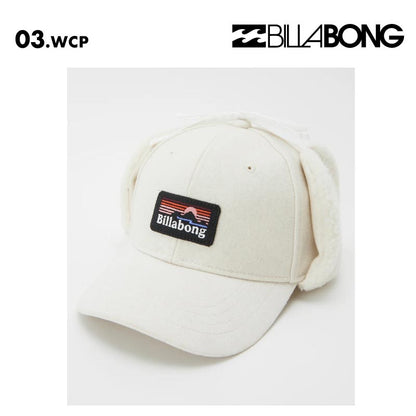 BILLABONG/ビラボン レディース トラッパーキャップ TRAPPER CAP 2024 FALL BE014-903 帽子 スエード 耳当て ボア 秋冬 女性用 ロゴ 防寒 スキー スノボ