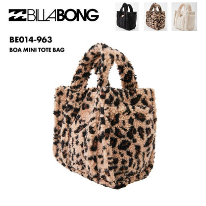 BILLABONG/ビラボン レディース トートバッグ BOA MINI TOTE BAG 2024 FALL BE014-963 鞄 かばん モコモコ 秋冬 手さげ ボア 小さめ ミニサイズ カジュアル 女性用