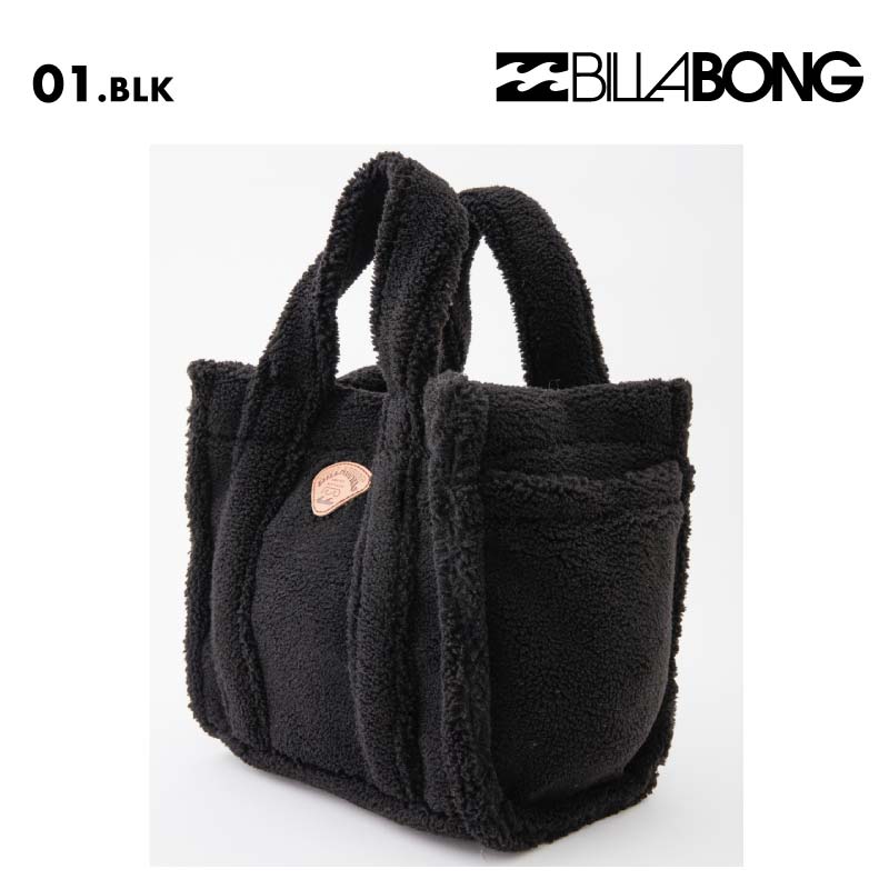 BILLABONG/ビラボン レディース トートバッグ BOA MINI TOTE BAG 2024 FALL BE014-963 鞄 かばん モコモコ 秋冬 手さげ ボア 小さめ ミニサイズ カジュアル 女性用