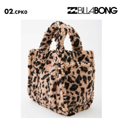 BILLABONG/ビラボン レディース トートバッグ BOA MINI TOTE BAG 2024 FALL BE014-963 鞄 かばん モコモコ 秋冬 手さげ ボア 小さめ ミニサイズ カジュアル 女性用