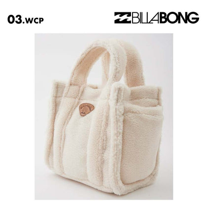 BILLABONG/ビラボン レディース トートバッグ BOA MINI TOTE BAG 2024 FALL BE014-963 鞄 かばん モコモコ 秋冬 手さげ ボア 小さめ ミニサイズ カジュアル 女性用