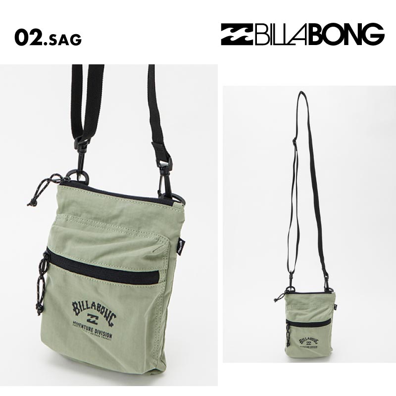 BILLABONG/ビラボン メンズ ショルダーバッグ SACOCHE SHOULDERS S 2024 FALL BE012-956 鞄 かばん ミニサイズ 撥水加工 アウトドア 小さめ 肩掛け 普段使い 軽量 男性用