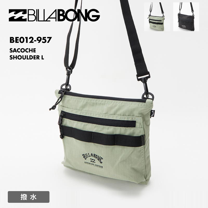 BILLABONG/ビラボン メンズ ショルダーバッグ SACOCHE SHOULDER L 2024 FALL BE012-957 鞄 かばん フェス 撥水加工 アウトドア 小さめ 肩掛け 普段使い 軽量 男性用