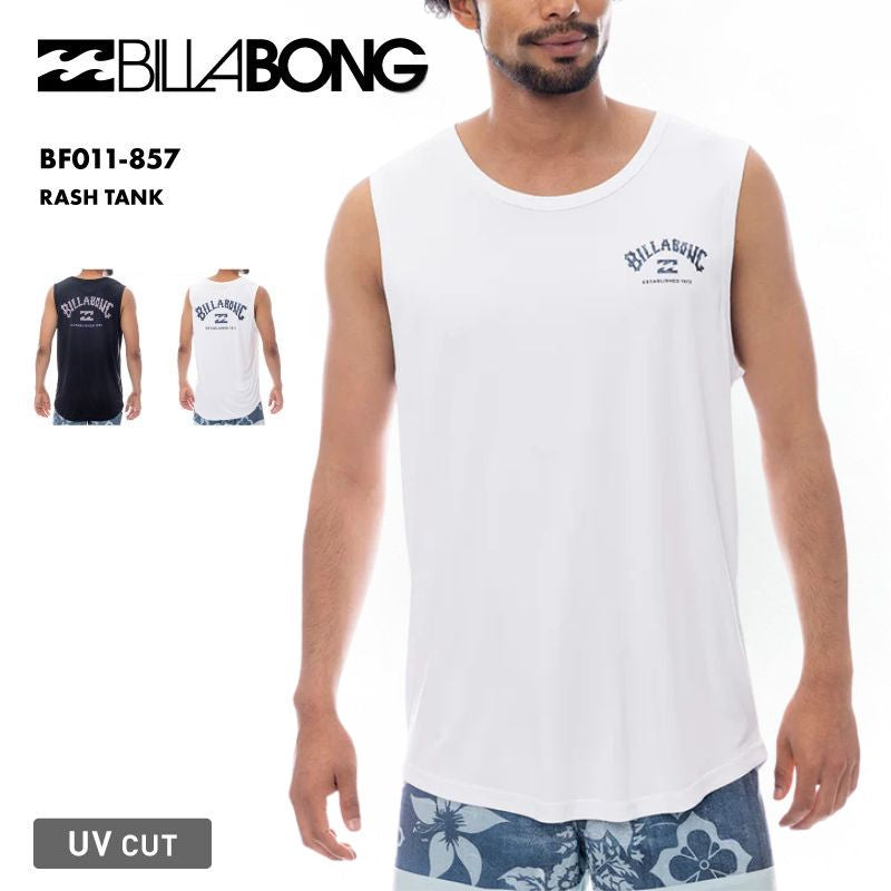 BILLABONG/ビラボン メンズ タンクトップ ラッシュガード RASH TANK 2025 SPRING BF011-857 ランニング UVカット 水着 ビーチ 海 海水浴 ロゴ バックプリント ブランド 正規品 男性用[メール便発送 25SS-02]
