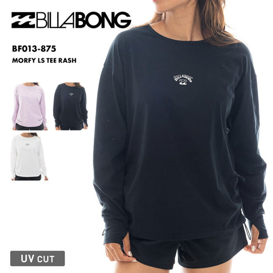 BILLABONG/ビラボン レディース 長袖 ラッシュガード MORFY LS TEE RASH 2025 SPRING BF013-875 水着 UPF+50 紫外線対策 日焼け対策 サーフィン ビーチ 海 プール シンプル ブランド 女性用[メール便発送 25SS-04]