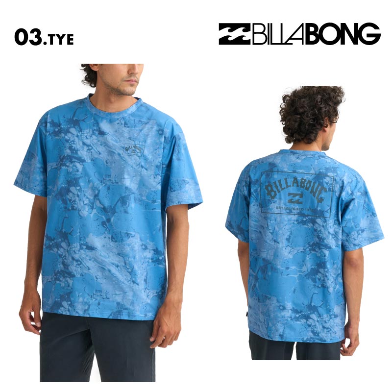 BILLABONG/ビラボン メンズ 半袖 ラッシュガード SURF FLEX TEE 2026 SPRING BG011-858 水着 紫外線対策 日焼け防止 サーフィン 海水浴 ビーチ SUP おしゃれ 水陸両用 正規品 男性用【メール便発送 26SS-02】