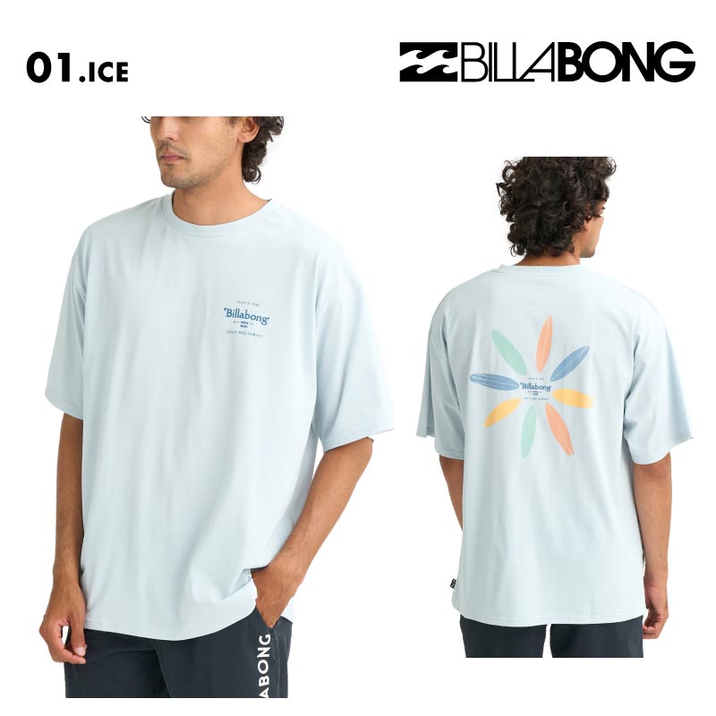 BILLABONG/ビラボン メンズ 半袖 ラッシュガード SOFTTY TEE 2026 SPRING BG011-861 水着 紫外線対策 日焼け防止 サーフィン 海水浴 ビーチ SUP おしゃれ 水陸両用 正規品 男性用【メール便発送 26SS-02】