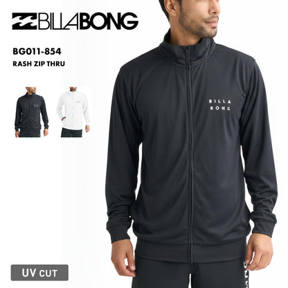 BILLABONG/ビラボン メンズ 長袖 ジップラッシュガード RASH ZIP THRU 2026 SPRING BG011-854 水着 紫外線対策 日焼け防止 サーフィン 海水浴 ビーチ SUP おしゃれ 水陸両用 正規品 男性用【メール便発送 26SS-02】