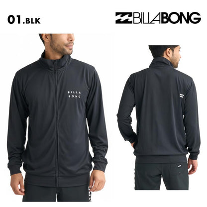 BILLABONG/ビラボン メンズ 長袖 ジップラッシュガード RASH ZIP THRU 2026 SPRING BG011-854 水着 紫外線対策 日焼け防止 サーフィン 海水浴 ビーチ SUP おしゃれ 水陸両用 正規品 男性用【メール便発送 26SS-02】