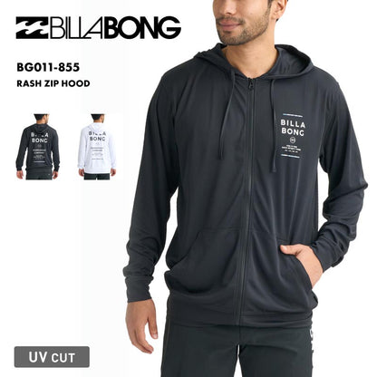 BILLABONG/ビラボン メンズ 長袖 ジップラッシュガード RASH ZIP HOOD 2026 SPRING BG011-855 水着 紫外線対策 日焼け防止 サーフィン 海水浴 ビーチ SUP おしゃれ 水陸両用 正規品 男性用【メール便発送 26SS-02】