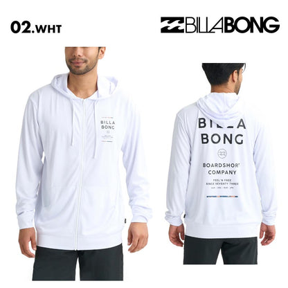 BILLABONG/ビラボン メンズ 長袖 ジップラッシュガード RASH ZIP HOOD 2026 SPRING BG011-855 水着 紫外線対策 日焼け防止 サーフィン 海水浴 ビーチ SUP おしゃれ 水陸両用 正規品 男性用【メール便発送 26SS-02】