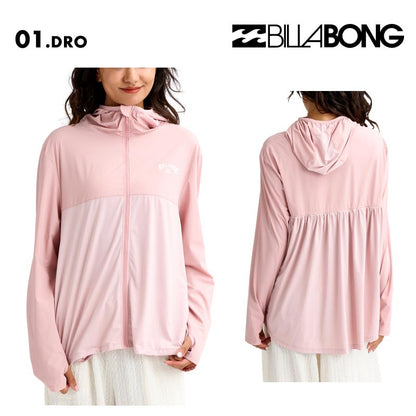BILLABONG/ビラボン レディース 長袖 ジップラッシュガード UTILITY A LINE ZIP UP PARKA 2026 SPRING BG013-861 水着 紫外線対策 日焼け防止 サーフィン 海水浴 ビーチ SUP おしゃれ 水陸両用 正規品 女性用【メール便発送 26SS-02】