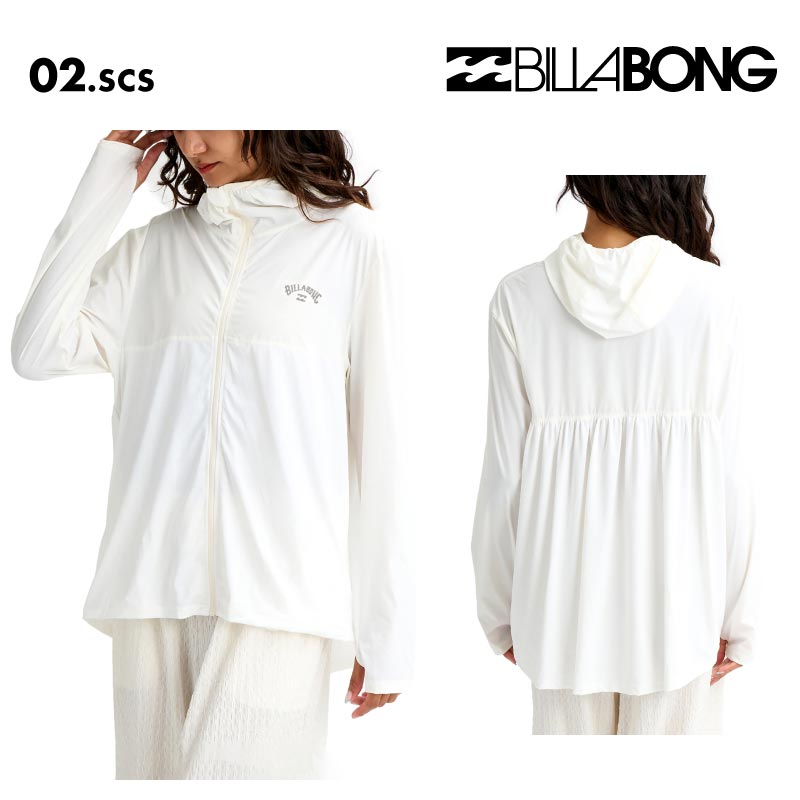 BILLABONG/ビラボン レディース 長袖 ジップラッシュガード UTILITY A LINE ZIP UP PARKA 2026 SPRING BG013-861 水着 紫外線対策 日焼け防止 サーフィン 海水浴 ビーチ SUP おしゃれ 水陸両用 正規品 女性用【メール便発送 26SS-02】