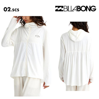 BILLABONG/ビラボン レディース 長袖 ジップラッシュガード UTILITY A LINE ZIP UP PARKA 2026 SPRING BG013-861 水着 紫外線対策 日焼け防止 サーフィン 海水浴 ビーチ SUP おしゃれ 水陸両用 正規品 女性用【メール便発送 26SS-02】