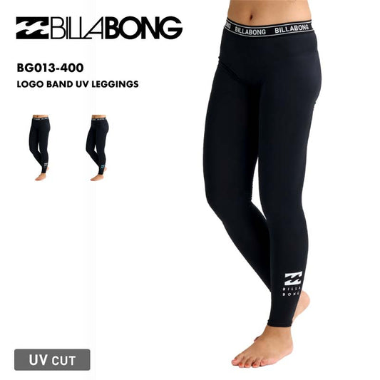 BILLABONG/ビラボン レディース ラッシュガード レギンス LOGO BAND UV LEGGINGS 2026 SPRING BG013-400 タイツ 夏用 サマータイツ 日焼け防止 紫外線対策 アンダーウェア 水着 海水浴 マリンウェア ビーチ 女性用【メール便発送 26SS-02】