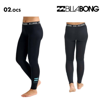 BILLABONG/ビラボン レディース ラッシュガード レギンス LOGO BAND UV LEGGINGS 2026 SPRING BG013-400 タイツ 夏用 サマータイツ 日焼け防止 紫外線対策 アンダーウェア 水着 海水浴 マリンウェア ビーチ 女性用【メール便発送 26SS-02】