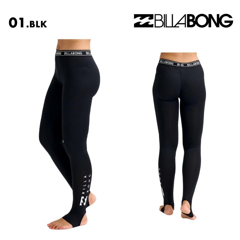 BILLABONG/ビラボン レディース ラッシュガード トレンカ LOGO BAND UV TORENKA 2026 SPRING BG013-401 タイツ 夏用 サマータイツ 日焼け防止 紫外線対策 アンダーウェア 水着 海水浴 マリンウェア ビーチ 女性用【メール便発送 26SS-02】