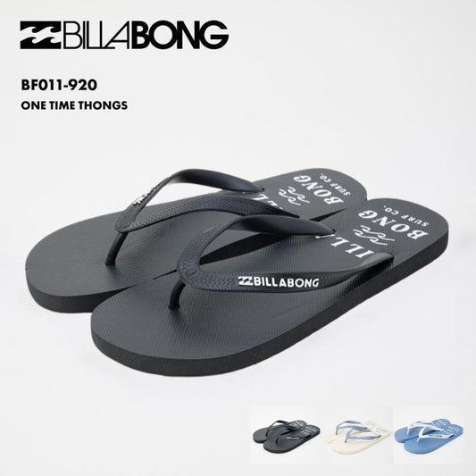 BILLABONG/ビラボン メンズ ビーチサンダル ONE TIME THONGS 2025 SPRING BF011-920 ビーサン ペタサンダル ビーチ 海 海水浴 サーフィン プール ロゴ ブランド 正規品 男性用[メール便発送 25SS-02]