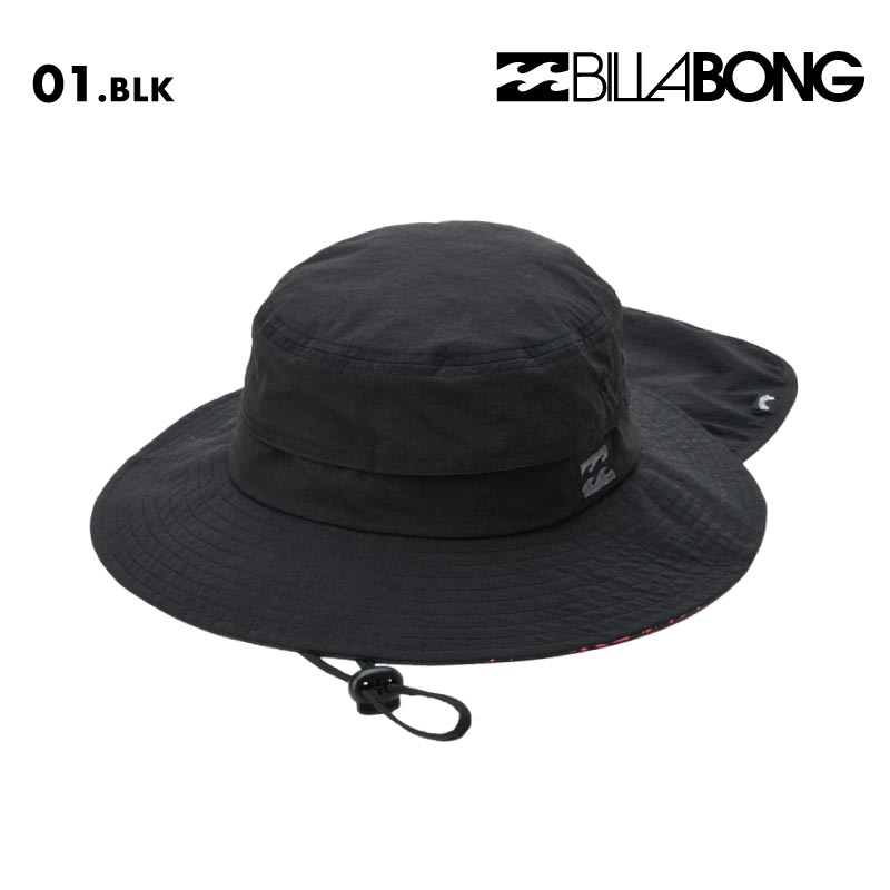 BILLABONG/ビラボン メンズ UV ハット SUBMERSIBLE HAT 2026 SPRING BG011-913 帽子 紫外線対策 日焼け防止 サーフィン 海水浴 ネックガード ネックフラップ 裏地柄 ライニング おしゃれ 男性用【メール便発送 26SS-02】