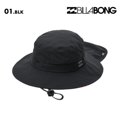 BILLABONG/ビラボン メンズ UV ハット SUBMERSIBLE HAT 2026 SPRING BG011-913 帽子 紫外線対策 日焼け防止 サーフィン 海水浴 ネックガード ネックフラップ 裏地柄 ライニング おしゃれ 男性用【メール便発送 26SS-02】