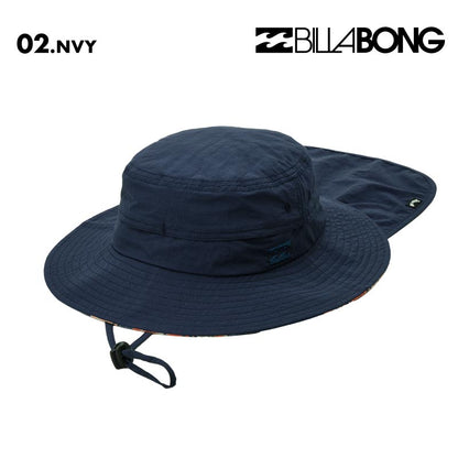 BILLABONG/ビラボン メンズ UV ハット SUBMERSIBLE HAT 2026 SPRING BG011-913 帽子 紫外線対策 日焼け防止 サーフィン 海水浴 ネックガード ネックフラップ 裏地柄 ライニング おしゃれ 男性用【メール便発送 26SS-02】