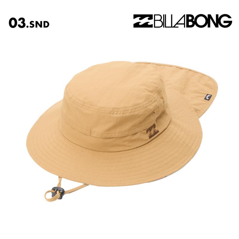 BILLABONG/ビラボン メンズ UV ハット SUBMERSIBLE HAT 2026 SPRING BG011-913 帽子 紫外線対策 日焼け防止 サーフィン 海水浴 ネックガード ネックフラップ 裏地柄 ライニング おしゃれ 男性用【メール便発送 26SS-02】