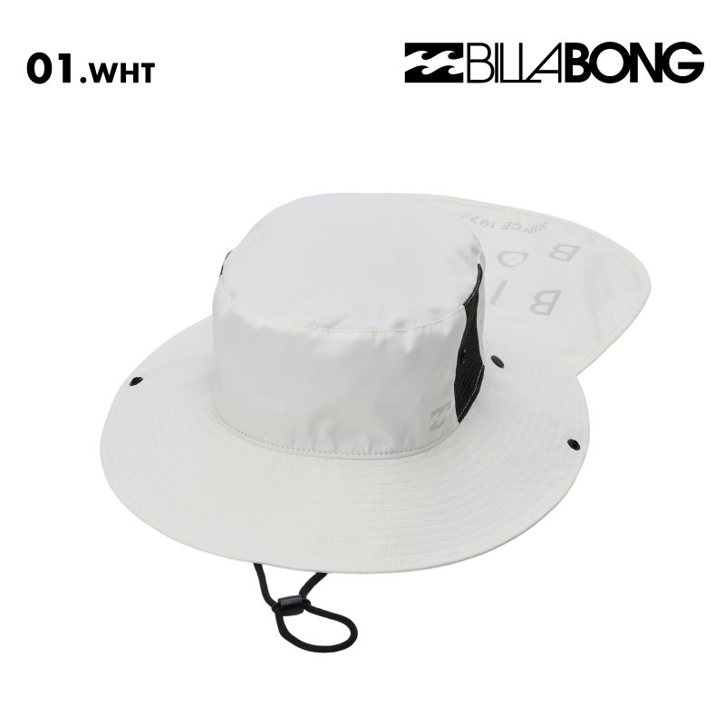 BILLABONG/ビラボン レディース UV ハット BEACH HAT 2026 SPRING BG013-918 帽子 紫外線対策 日焼け防止 サーフィン 海水浴 ネックガード ネックフラップ 裏地柄 ライニング おしゃれ 女性用【メール便発送 26SS-02】