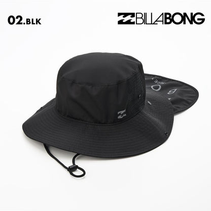 BILLABONG/ビラボン レディース UV ハット BEACH HAT 2026 SPRING BG013-918 帽子 紫外線対策 日焼け防止 サーフィン 海水浴 ネックガード ネックフラップ 裏地柄 ライニング おしゃれ 女性用【メール便発送 26SS-02】