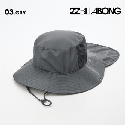 BILLABONG/ビラボン レディース UV ハット BEACH HAT 2026 SPRING BG013-918 帽子 紫外線対策 日焼け防止 サーフィン 海水浴 ネックガード ネックフラップ 裏地柄 ライニング おしゃれ 女性用【メール便発送 26SS-02】