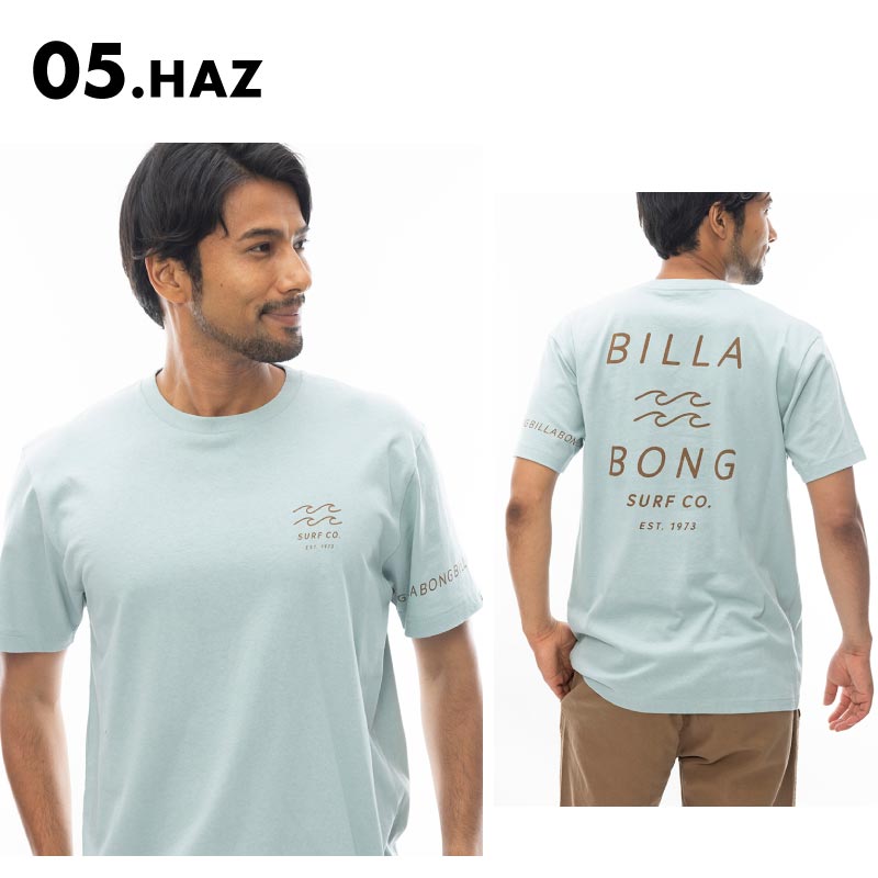 BILLABONG/ビラボン メンズ Tシャツ ONE TIME 2024 SPRING 半袖 ティーシャツ クルーネック オシャレ コットン 新作 ロゴ ブランド BE011-204