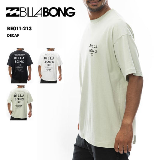 BILLABONG/ビラボン メンズTシャツ DECAF 2024 SPRING BE011-213 半袖 Tシャツ ティーシャツ クルーネック オシャレ コットン 新作 ロゴ ブランド 男性用