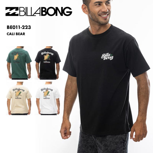 BILLABONG/ビラボン メンズTシャツ CALI BEAR 2024 SPRING BE011-223 半袖 Tシャツ ティーシャツ クルーネック オシャレ コットン 新作 ロゴ ブランド 男性用