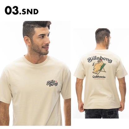 BILLABONG/ビラボン メンズ Tシャツ CALI BEAR 2024 SPRING 半袖 ティーシャツ クルーネック オシャレ コットン 新作 ロゴ ブランド BE011-223