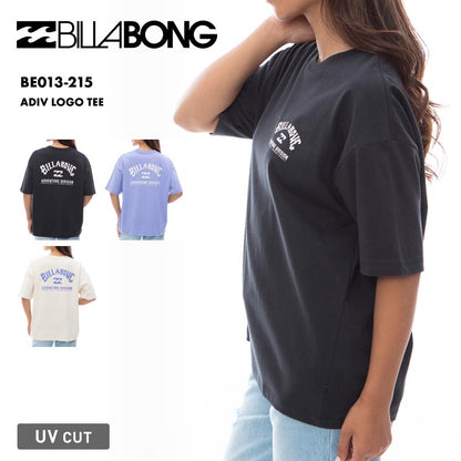 BILLABONG/ビラボン レディース UV半袖Ｔシャツ ADIV LOGO TEE 2024 SPRING UVカット 吸収速乾 日焼け対策 ティーシャツ 紫外線対策 オシャレ ロゴ BE013-215