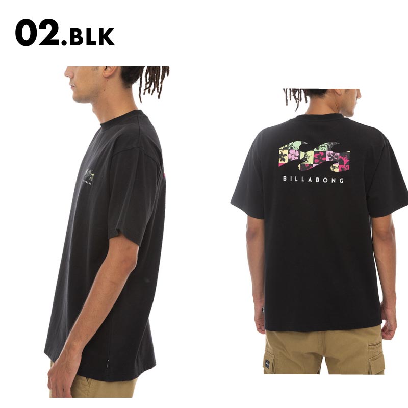 BILLABONG/ビラボン メンズ 半袖 Tシャツ BACK WAVE 2023 SPRING BD011-208 バックプリント ロゴ カットソー 春夏 半そで トップス ブランド 男性用【メール便発送 24SS-05】