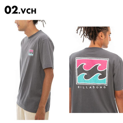 BILLABONG/ビラボン メンズ 半袖 Tシャツ CRAYON WAVE 2023 SPRING BD011-215 バックプリント ロゴ カットソー 春夏 半そで トップス ブランド 男性用【メール便発送 24SS-05】