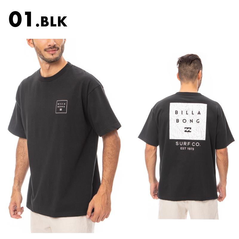 BILLABONG/ビラボン メンズ 半袖 Tシャツ BIG SQUARE 2023 SUMMER BD011-246 バックプリント ロゴ カットソー 春夏 半そで トップス ブランド 男性用【メール便発送 24SS-05】