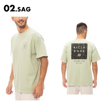 BILLABONG/ビラボン メンズ 半袖 Tシャツ BIG SQUARE 2023 SUMMER BD011-246 バックプリント ロゴ カットソー 春夏 半そで トップス ブランド 男性用【メール便発送 24SS-05】