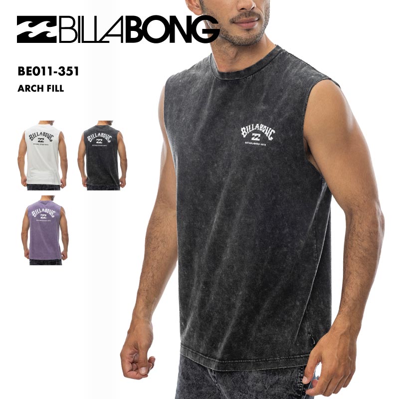 BILLABONG/ビラボン メンズ タンク Ｔシャツ ARCH FILL 2024 SPRING BE011-351 タンクトップ ノースリーブ 袖なし 水着 おしゃれ UVカット バックプリント サーフィン 海 ブランド 男性用【メール便発送 24SS-09】