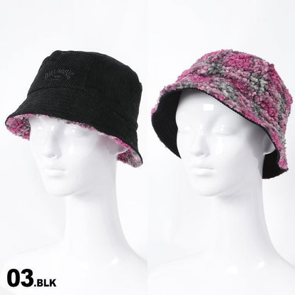 BILLABONG/빌라본 레이디스 버킷 모자 BC014-914 모자 보우시 튤립 모자 텐갈론 모자 리버시블 코듀로이 아웃도어 여성용【메일편 발송 22 FW-04】 