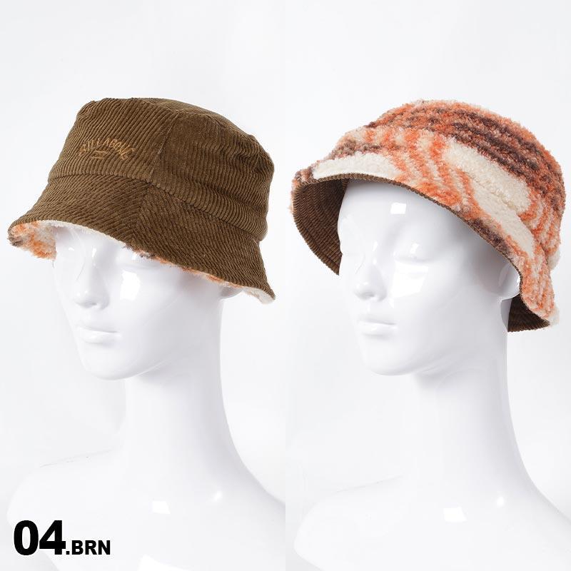 BILLABONG/빌라본 레이디스 버킷 모자 BC014-914 모자 보우시 튤립 모자 텐갈론 모자 리버시블 코듀로이 아웃도어 여성용【메일편 발송 22 FW-04】 