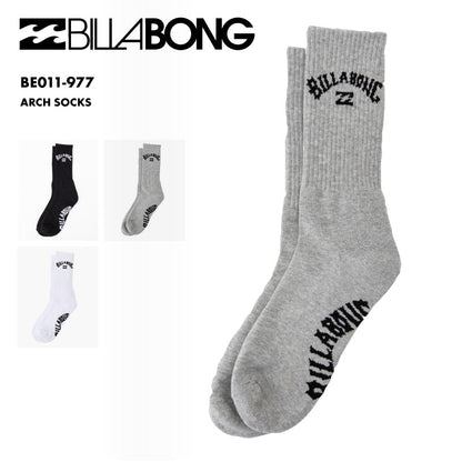 BILLABONG/ビラボン メンズ ソックス ARCH SOCKS 2024 SPRING 靴下 ビラボンソックス リブソックス リブ靴下 ブランド ロゴ BE011-977