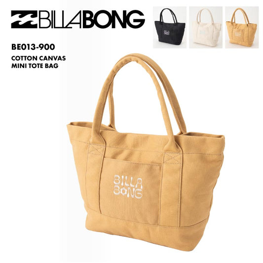 BILLABONG/ビラボン レディース トートバッグ COTTON CANVAS MINI TOTE BAG 2024 SPRING マリンバッグ キャンバス ミニトート カバン 鞄 ブランド BE013-900