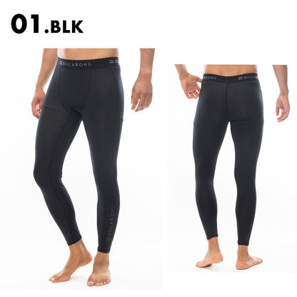 BILLABONG/ビラボン メンズ レギンス LEGGINGS 2024 SPRING BE011-493 水着 ラッシュガード UVカット 紫外線対策 日焼け予防 海水浴 ビーチ シンプル 黒 ブランド 男性用【メール便発送 24SS-09】