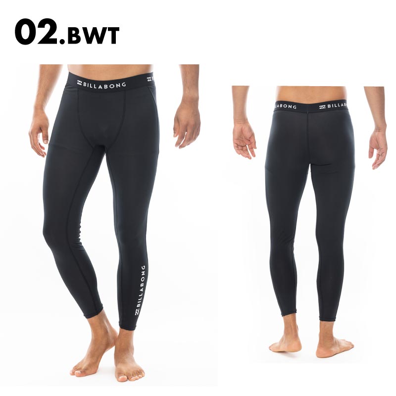 BILLABONG/ビラボン メンズ レギンス LEGGINGS 2024 SPRING BE011-493 水着 ラッシュガード UVカット 紫外線対策 日焼け予防 海水浴 ビーチ シンプル 黒 ブランド 男性用【メール便発送 24SS-09】